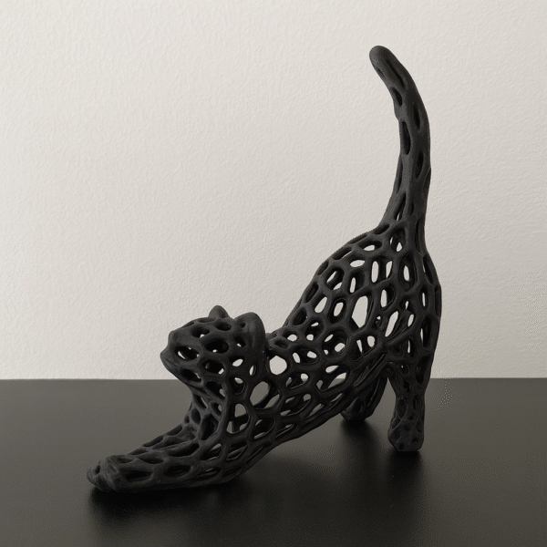 FIGURKA DEKORACYJNA "STRETCHING CAT"